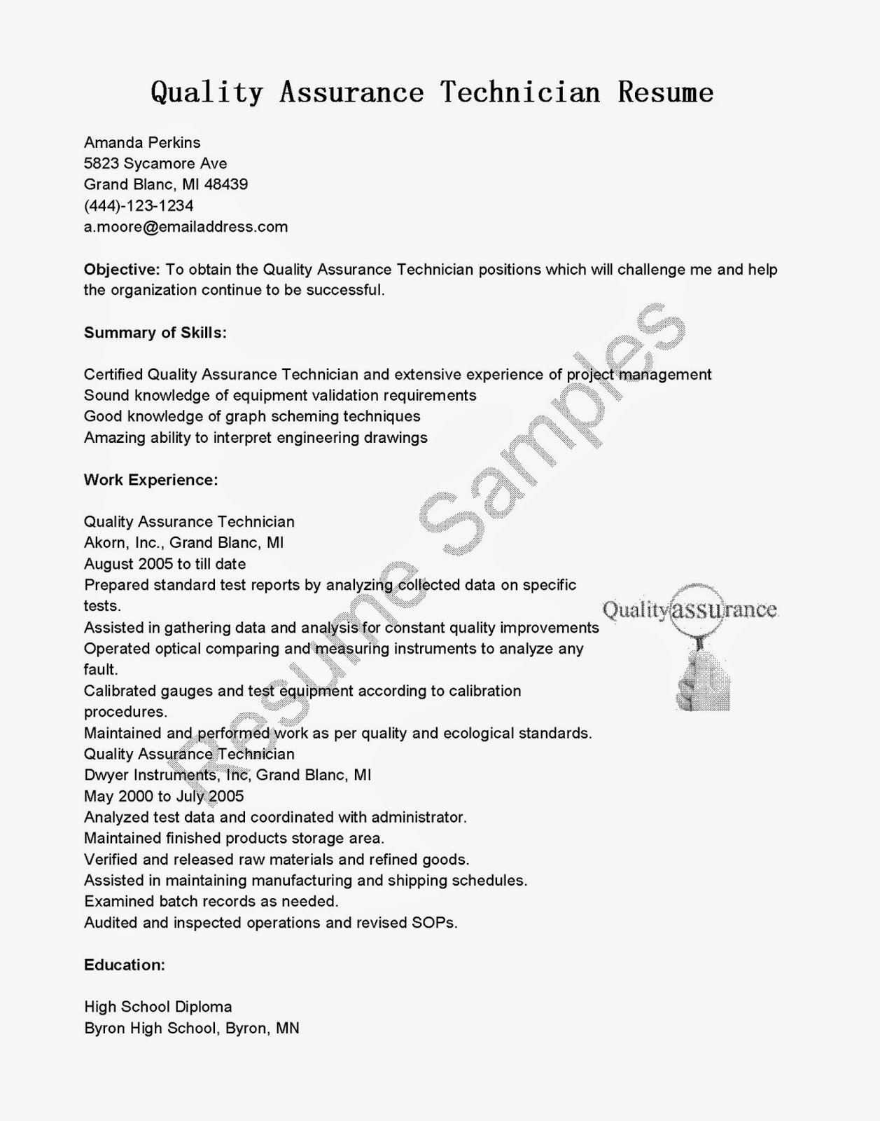 Resume examples software manager
